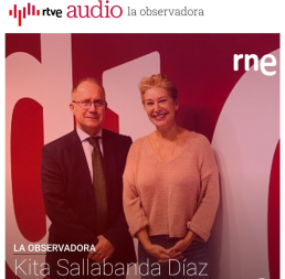 El dr Sallabanda con Teresa Viejo en el programa La Oberservadora de RTVE radio