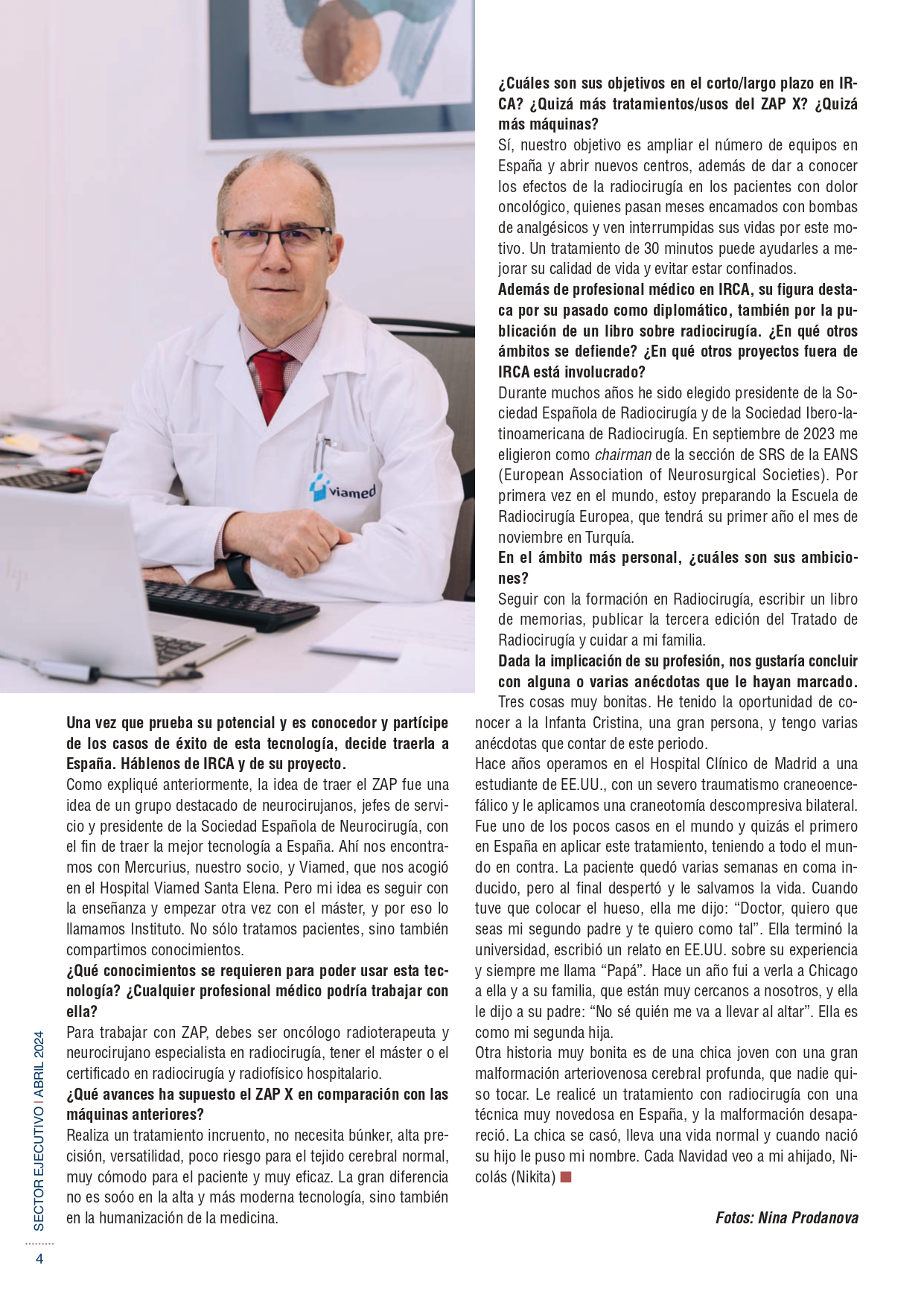 Reportaje Dr Kita Sallabanda de IRCA en Revista Sector Ejecutivo_page-0003